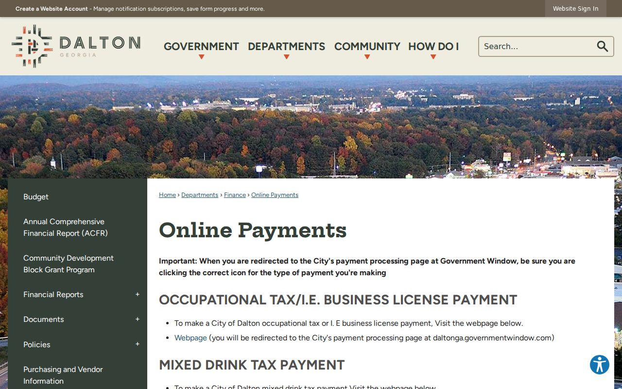 Dalton court docket online ticket payment route